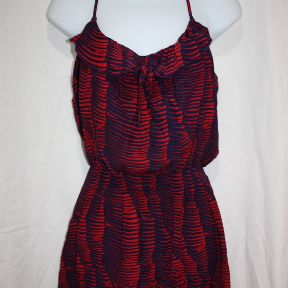 Parker Dresses & Skirts - Women’s gorgeous Parker Silk Dress red blue Size S